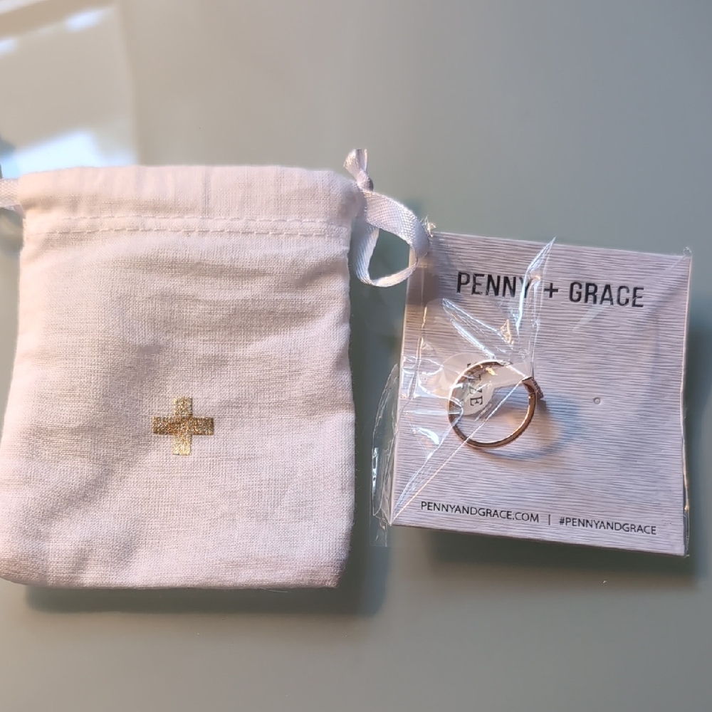 Penny + Grace Rose Gold Ring with Pouch